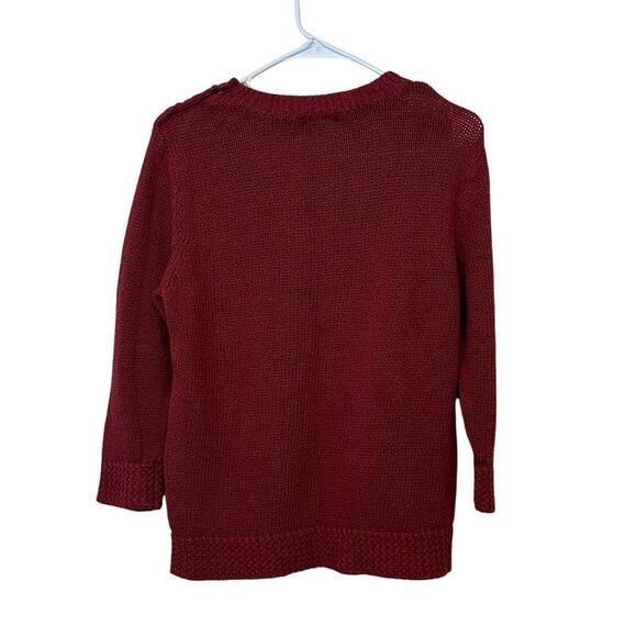 Ralph Lauren Jeans Company Pullover Linen Cotton Blend Sweater Size XL Red - Picture 2 of 7